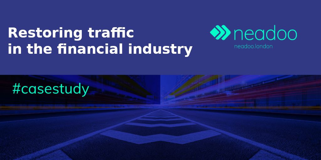 restoring traffic in the financial industry